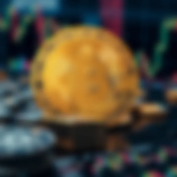 Market Dynamics Influencing Bitcoin Valuation Conceptual representation of market dynamics affecting Bitcoin