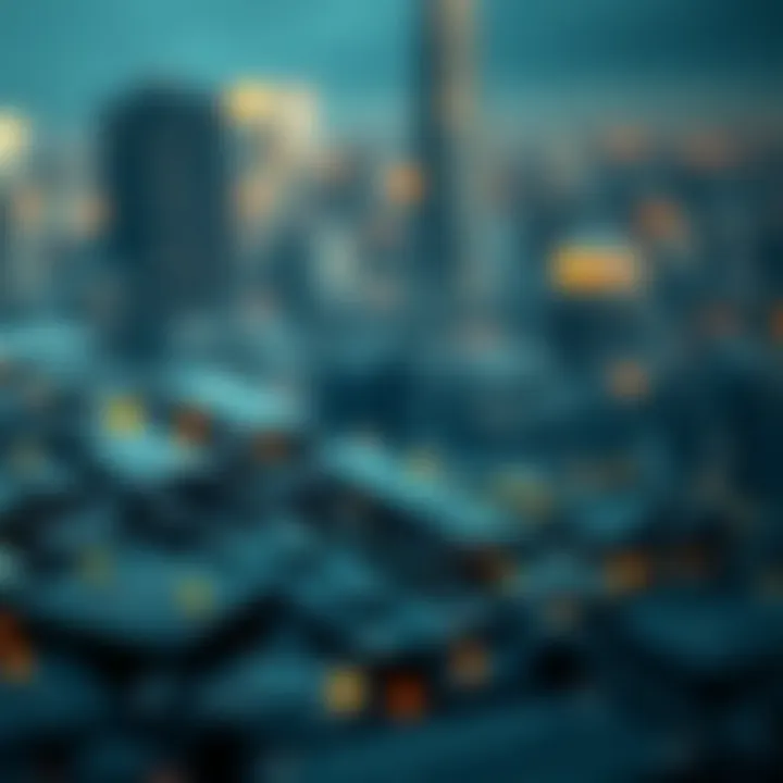 Conceptual illustration of blockchain technology