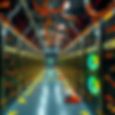 Advanced Mining Infrastructure Compass Mining Company data center showcasing mining rigs