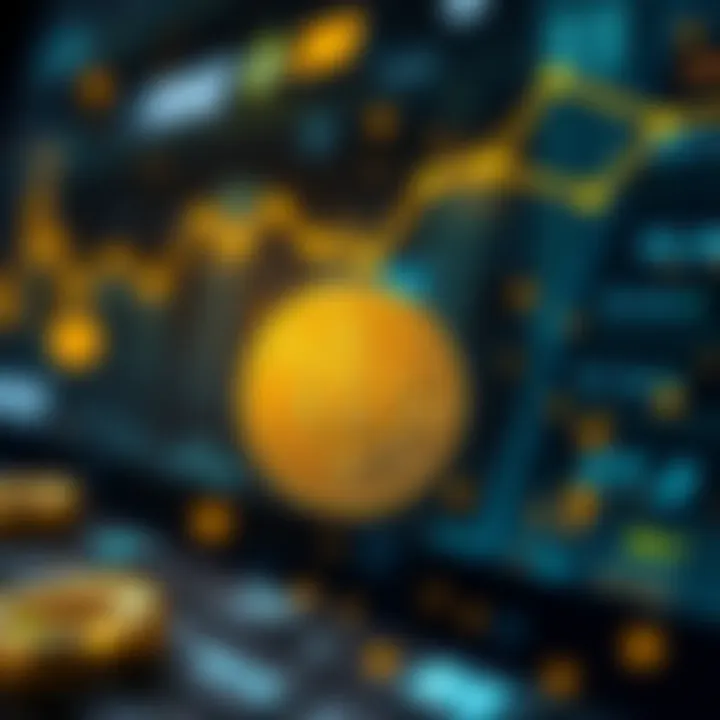 Cryptocurrency Transaction Dynamics Visual representation of cryptocurrency transactions