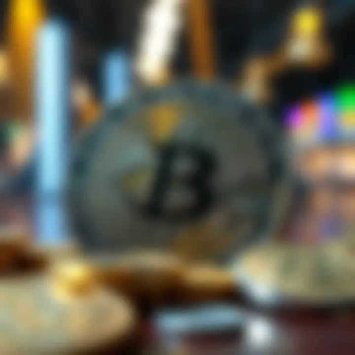 Visual representation of cryptocurrency assets and taxes