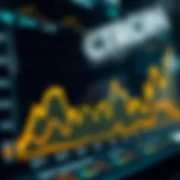 Graph illustrating cryptocurrency conversion trends