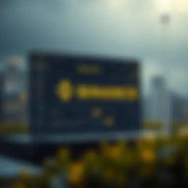 Visual representation of the Binance platform interface