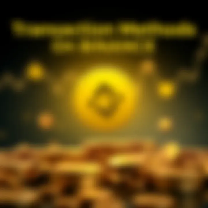 Graphical depiction of various transaction methods available on Binance