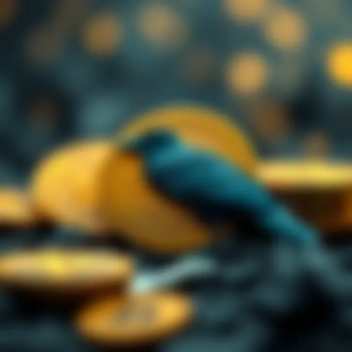 Conceptual image of considerations for selling cryptocurrencies