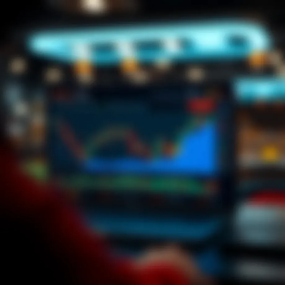 Cryptocurrency trading platform interface