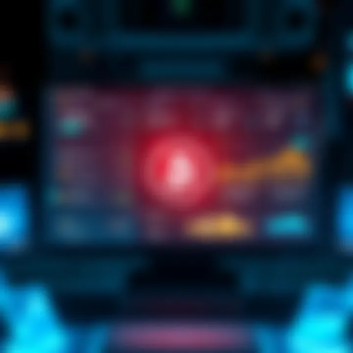 User Interface for Crypto Asset Presentation Engaging user interface showcasing cryptocurrency assets