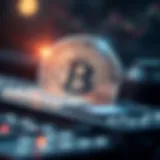 An abstract representation of blockchain technology