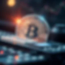 An abstract representation of blockchain technology