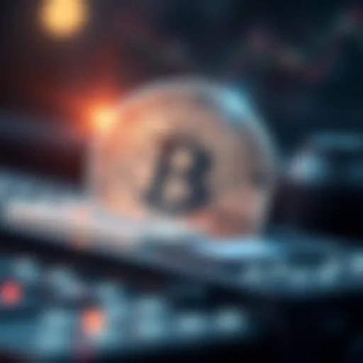 An abstract representation of blockchain technology