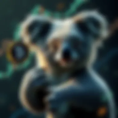 Visual representation of cryptocurrency market dynamics