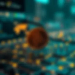 Conceptual representation of digital ownership through blockchain technology