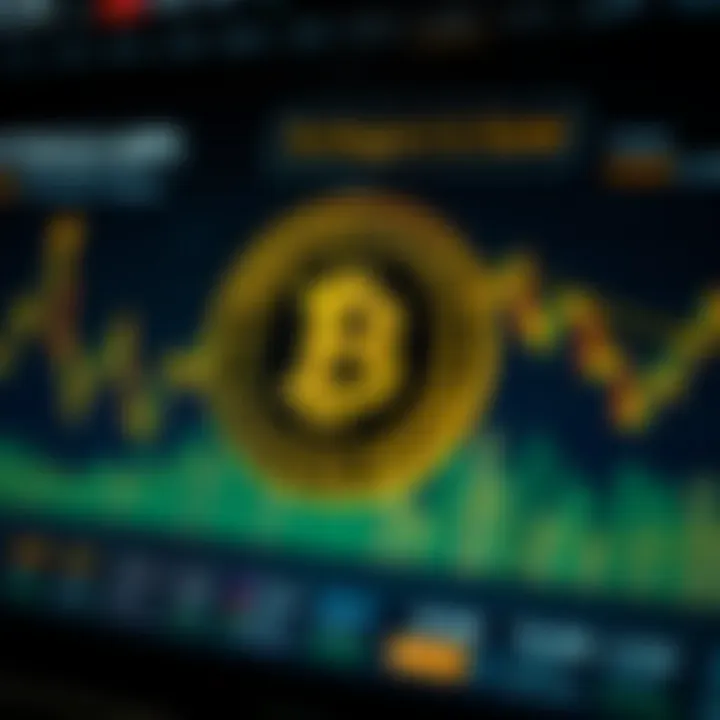 Graphical representation of cryptocurrency performance tracking