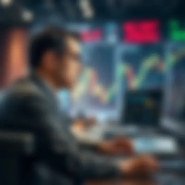 Illustration of a financial advisor analyzing crypto markets
