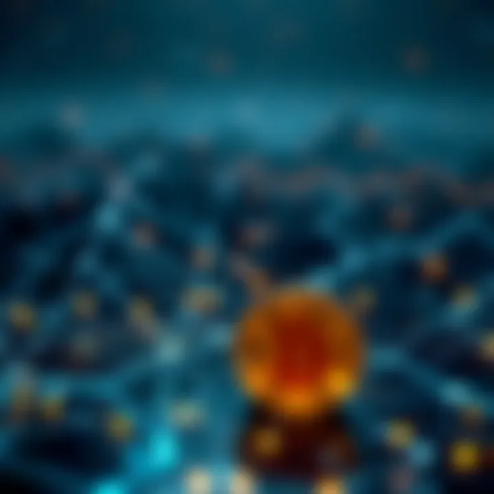 Cryptocurrency Bonds in Digital Finance Visual representation of cryptocurrency bonds in a digital landscape