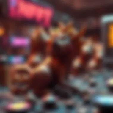 Unique Attributes of NFTs Artistic visualization of NFT creations and their unique attributes