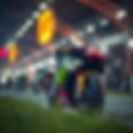 A digital representation of a MotoGP motorcycle NFT