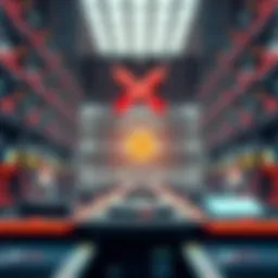 Visual representation of decentralized exchange architecture