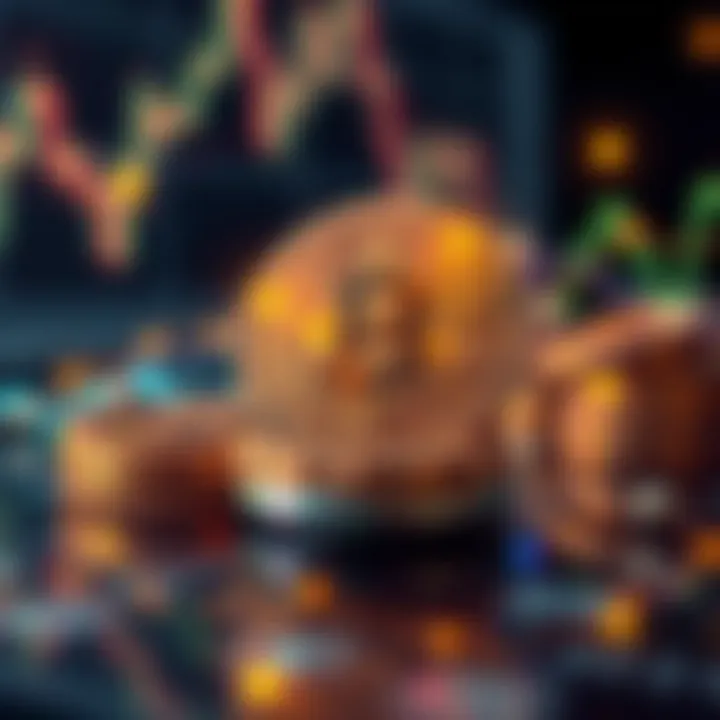 Integrating Crypto with Option Trading Illustration of crypto elements blended with trading concepts