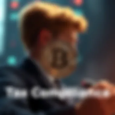 Visual representation of tax compliance in crypto investments