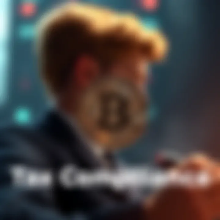 Visual representation of tax compliance in crypto investments