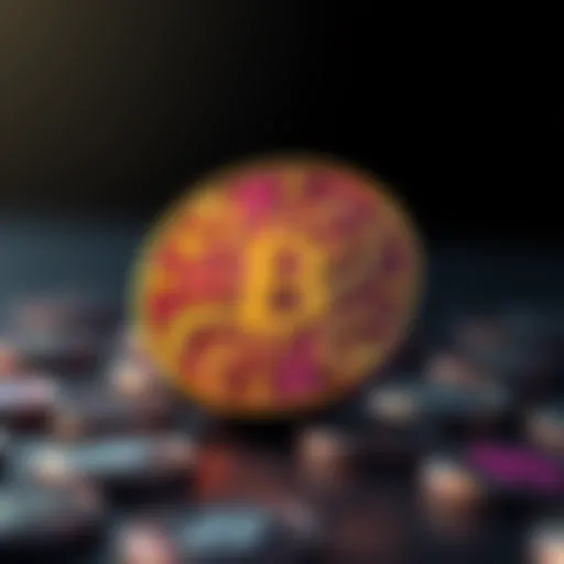 The Allure of Unique Tokens A striking visual representation of a unique non-fungible token featuring bold colors and intricate designs.