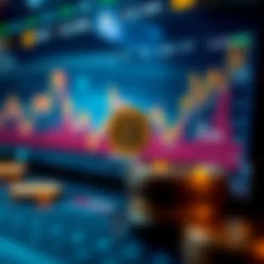 Graph illustrating cryptocurrency market trends