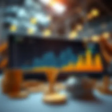 Chart showcasing market impact of new cryptocurrency listings