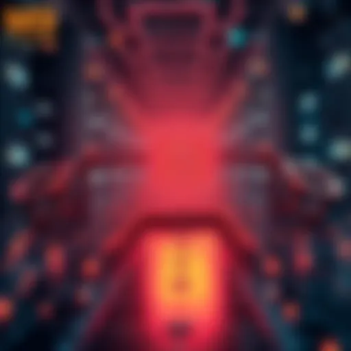 Visual representation of blockchain architecture