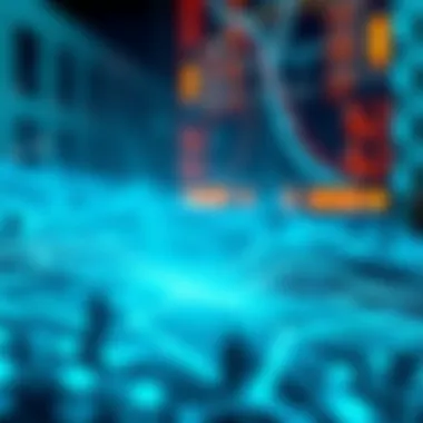 Innovations in Blockchain Technology A futuristic technology concept illustrating blockchain advancements