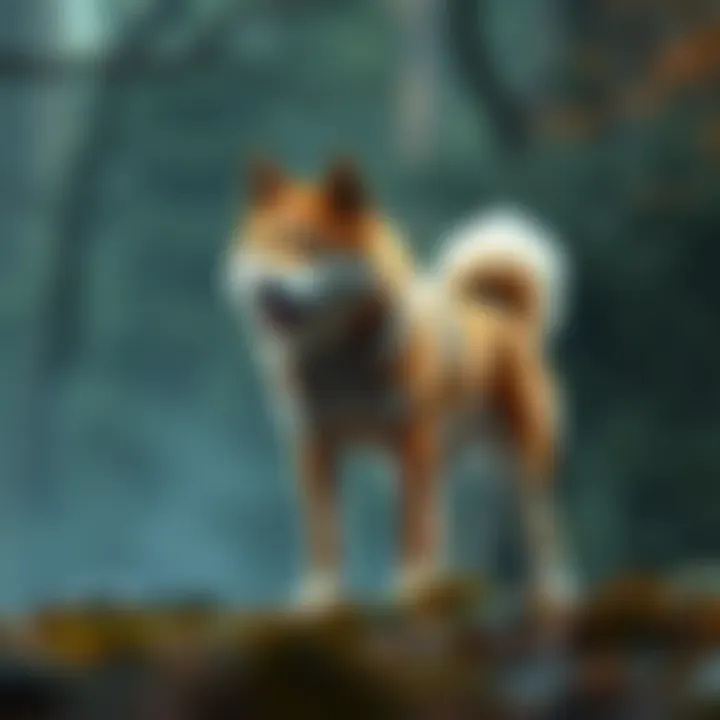 Infographic detailing the origins of Kishu Inu