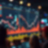 Graph illustrating cryptocurrency market trends