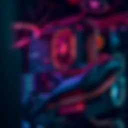 GPU mining rig showcasing multiple graphics cards