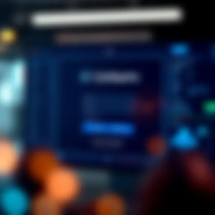 Secure login interface of Coinbase Pro