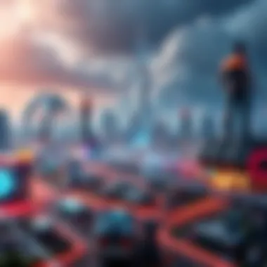 A futuristic depiction of the evolving NFT landscape