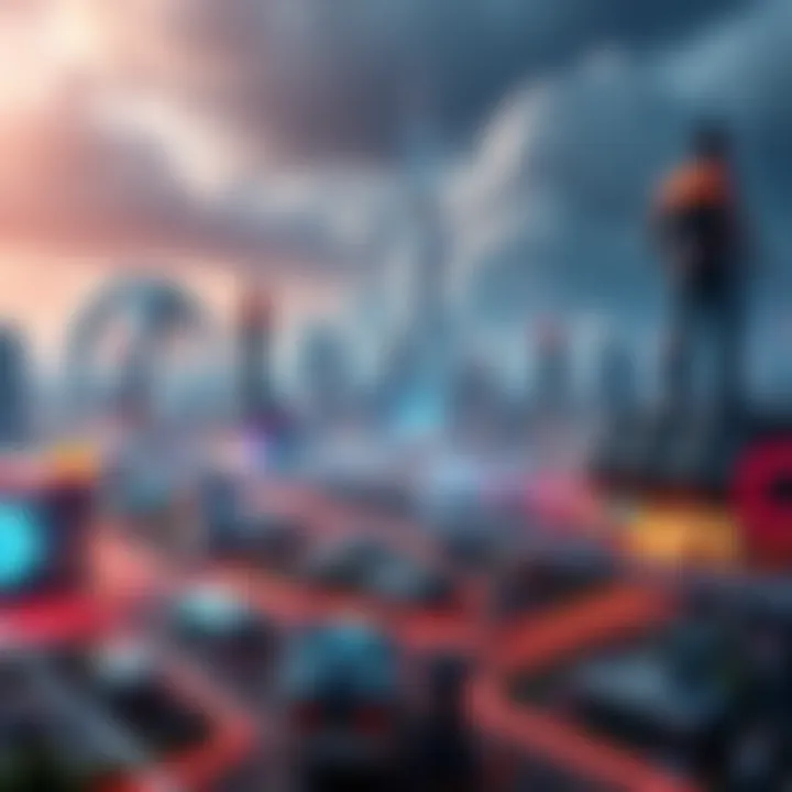 A futuristic depiction of the evolving NFT landscape