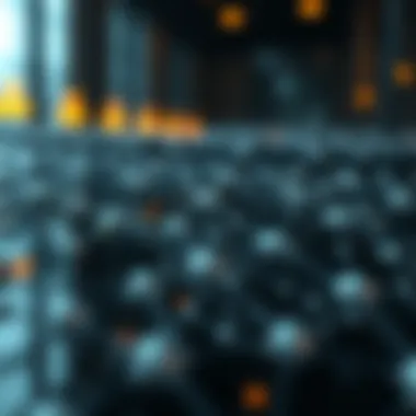 A visual representation of TheGraph's decentralized protocol architecture showcasing nodes and subgraphs