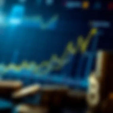 Chart showing trends in cryptocurrency investments