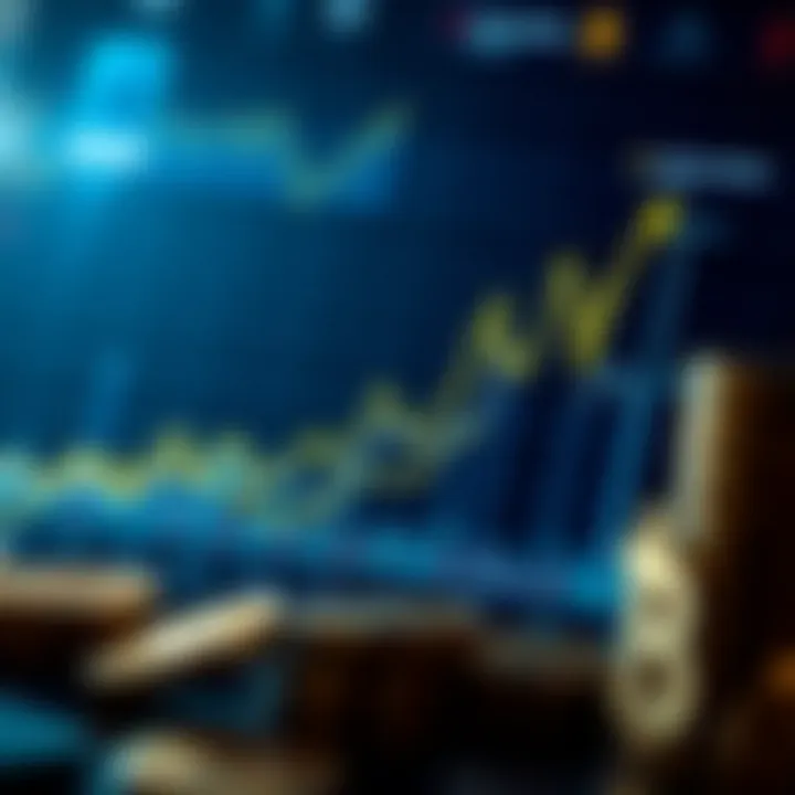 Chart showing trends in cryptocurrency investments