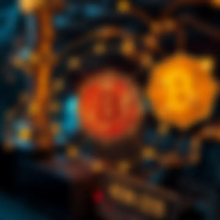 Blockchain Technology in Staking A conceptual diagram illustrating blockchain technology in staking