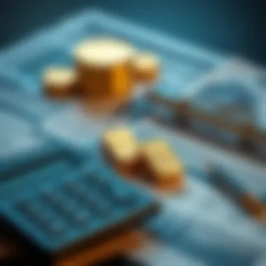 A calculator and financial documents for evaluating investments