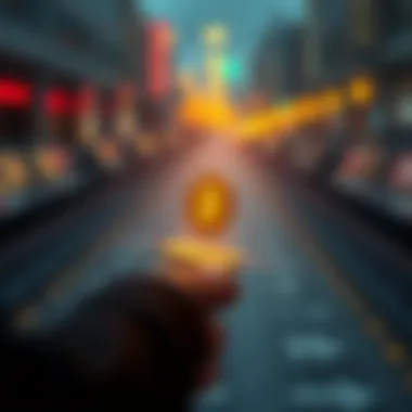 Visual representation of cryptocurrency transfer steps