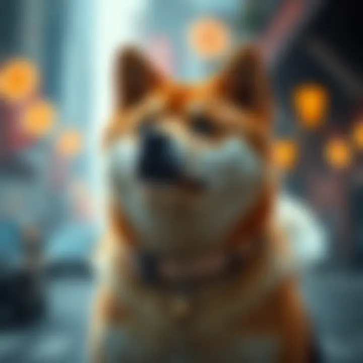 Symbolic depiction of Shiba Inu's rise in cryptocurrency
