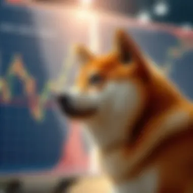 Market analysis graph showing cryptocurrency trends