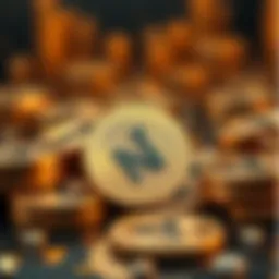 Visual representation of tag coins in the cryptocurrency ecosystem