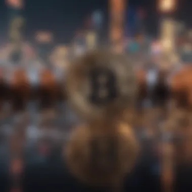 Bearish Sentiment in Cryptocurrency Illustration depicting bearish market sentiment in cryptocurrencies.