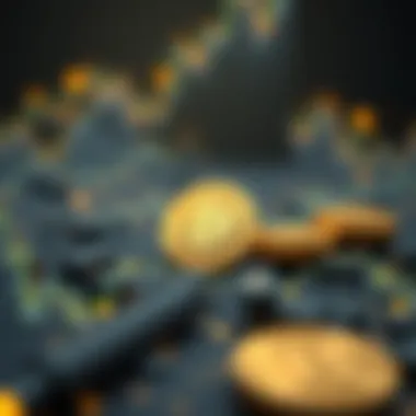 Market dynamics visual showcasing trends in cryptocurrency and gold