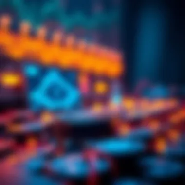 Visual of innovative blockchain technology