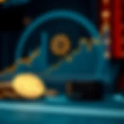 Historical chart showcasing Bitcoin value fluctuations over the years