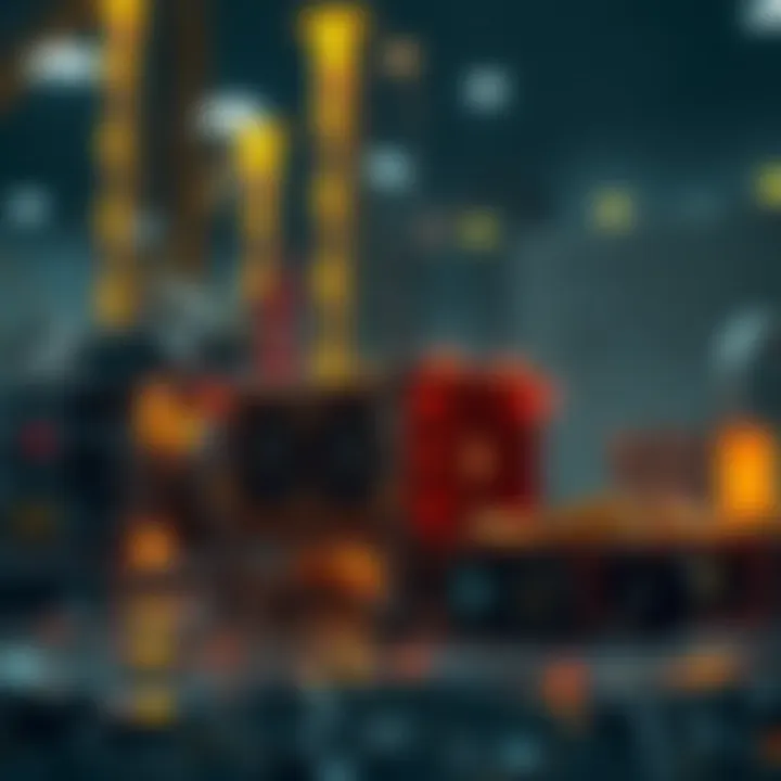 Technical Infrastructure of Mining Operations Diagram illustrating the technical infrastructure of mining operations